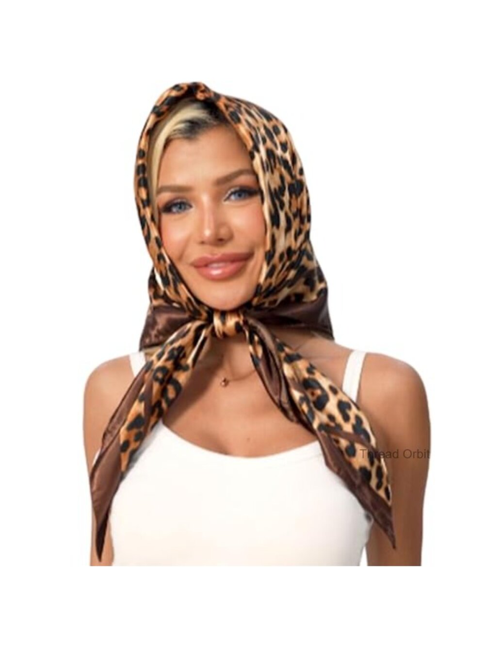 Silk Blend Square Scarf 35x35 Multifunctional Head Hair Neck Wrap Bandana